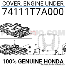 Engine Under Cover (74111-T7A-000)